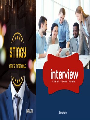 cover image of Stingy man's timetable. Interview view view view